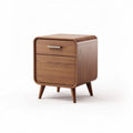 Wooden nightstand with single drawer and minimalist design 50 x 40 x 45cm