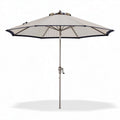 Garden umbrella 250 x 250 x 270cm with adjustable crank and UV protection in beige and navy