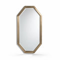 Octagonal wall mirror with metal frame 90 x 60 x 5cm in gold finish